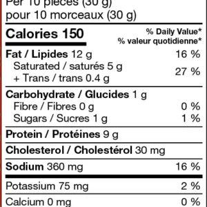 80g Beef Jerky Bags - Black Pepper nutritional facts