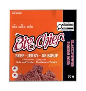 80G Black Pepper Beef Jerky – Zipper Bag